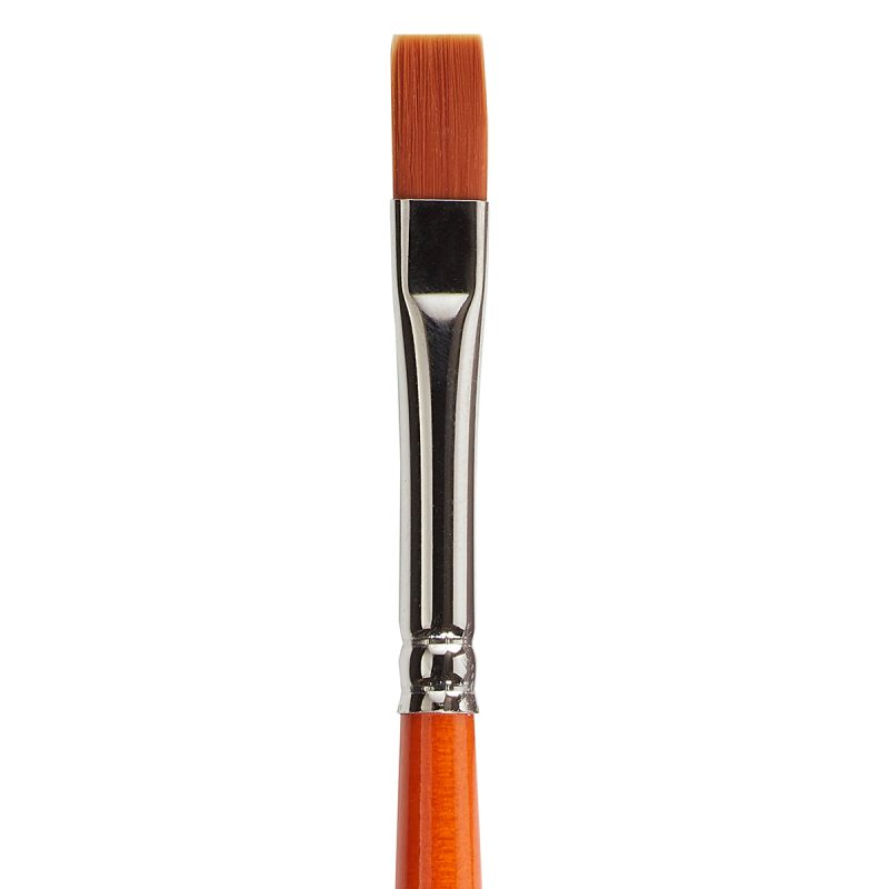 KINGART® Radiant™ 6300 Shader Series Premium Golden Synthetic Brushes for Acrylic, Oil and Watercolor - KINGART