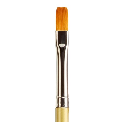 KINGART® Original Gold® 9300A Shader Series, Aqua Acrylic Handle, Premium Golden Taklon Multimedia Artist Brushes -  - KINGART