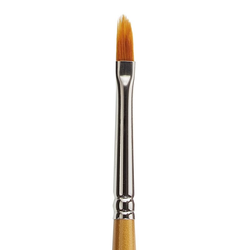 KINGART® Original Gold® 9520 Filbert Rake™ Series Premium Golden Taklon Multimedia Artist Brushes - KINGART