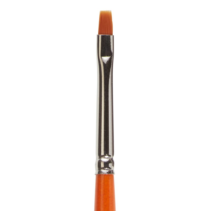 KINGART® Radiant™ 6450 Chisel Blender Series Premium Golden Synthetic Brushes for Acrylic, Oil and Watercolor - KINGART