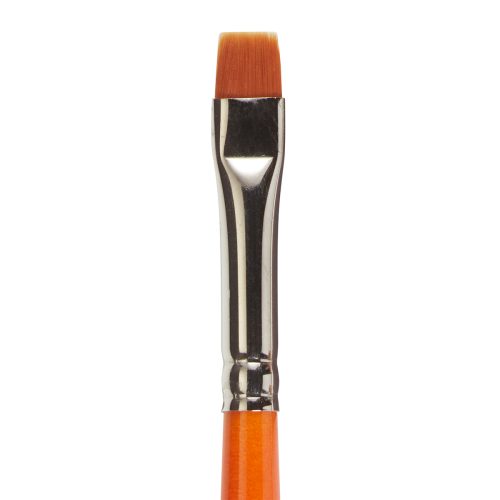 KINGART® Radiant™ 6450 Chisel Blender Series Premium Golden Synthetic Brushes for Acrylic, Oil and Watercolor - KINGART