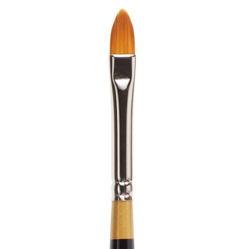 KINGART® Original Gold® 9515 Pointed Filbert Series, Premium Golden Taklon Multimedia Artist Brushes - KINGART