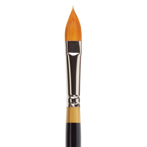 KINGART® Original Gold® 9930 Series, Golden Taklon Oval Floral Petal Artist Brush - KINGART