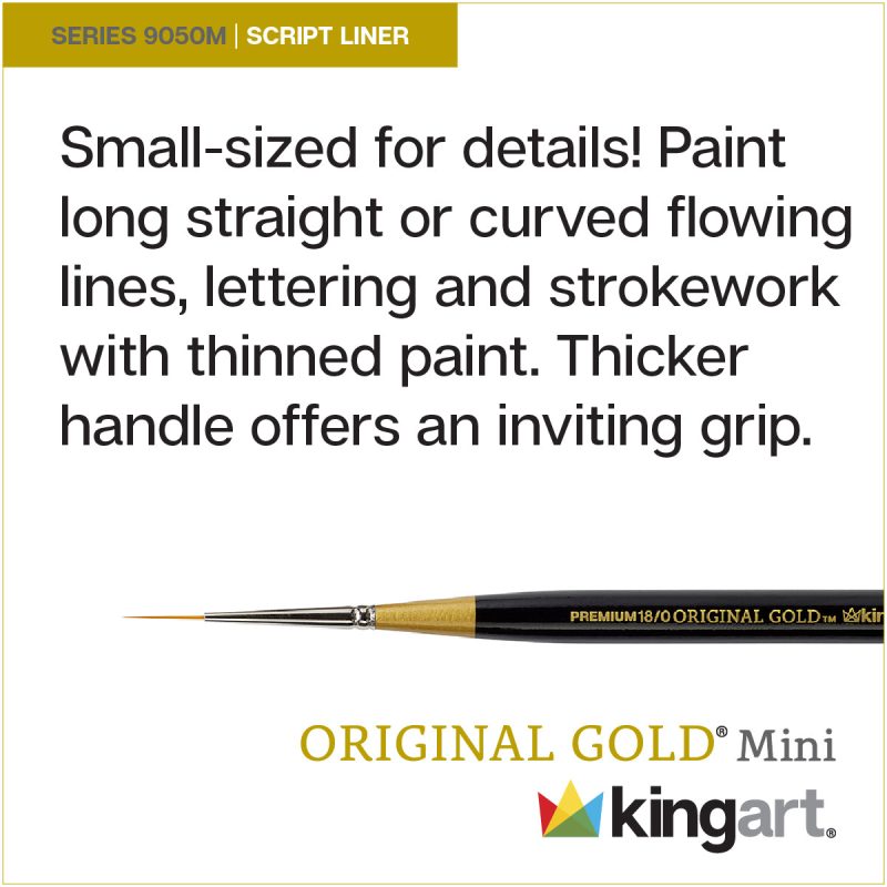 OriginalGoldMiniBrush411 9050M ScriptLiner