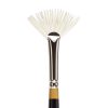 KINGART® Original Gold Specialty® 9246 Series, Synthetic Bristle Rake Fan Artist Brush - KINGART