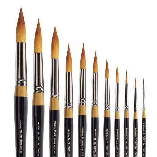 kingart premium kingart original gold 9020 series golden taklon ultra round set of 11 29490481070241