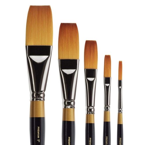 kingart premium kingart original gold 9100 series golden taklon one stroke set of 5 29490478743713