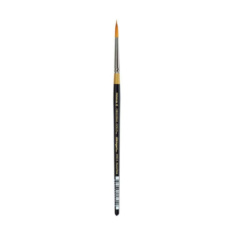 kingart premium kingart original gold 9430 series golden taklon round floral petal artist brush 29499749335201