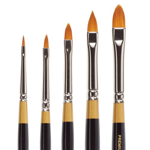 kingart premium kingart original gold 9515 series golden taklon pointed filbert 30093951762593