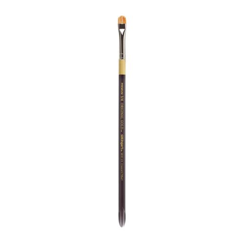 kingart premium kingart original gold specialty 9247 series crescent filbert blender artist brush golden taklon white bristle blend acrylic handle 29978158006433