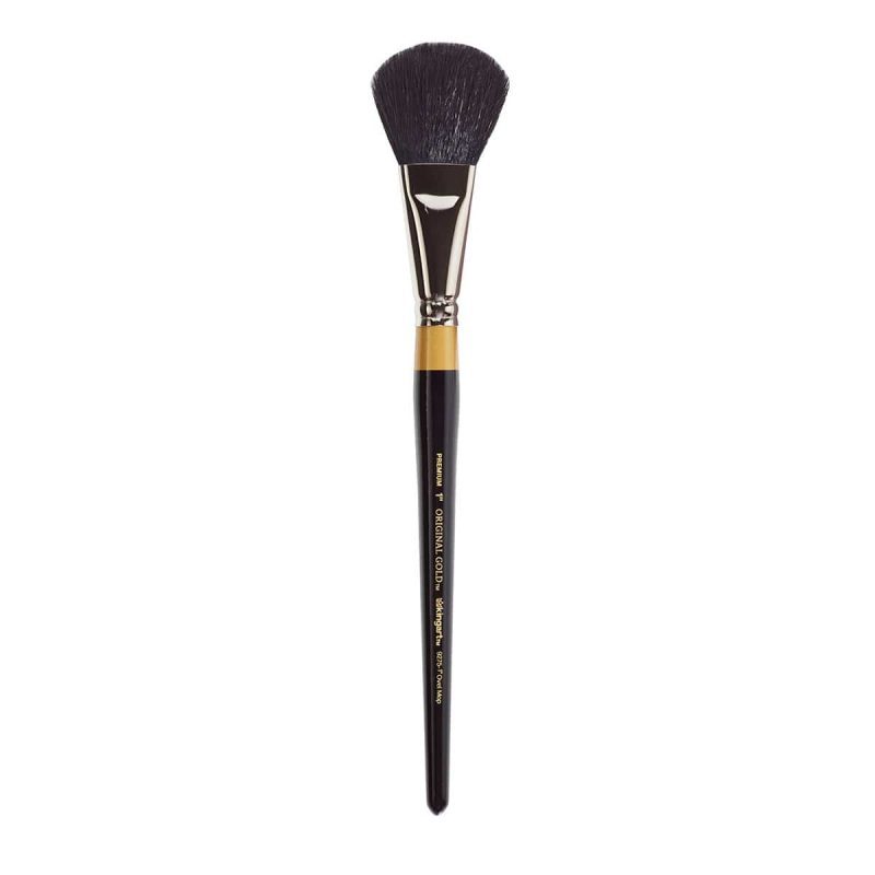 kingart premium kingart original gold specialty 9275 series oval mop brush super soft dyed black natural goat blend 30080460062881