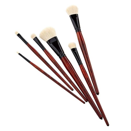 kingart premium kingart premium specialty oval mop artist brushes white super soft natural goat hair set of 6 sizes 29476273619105