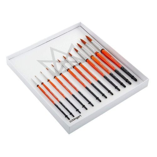 kingart premium kingart radiant taklon brushes gift box set of 12 29484868599969