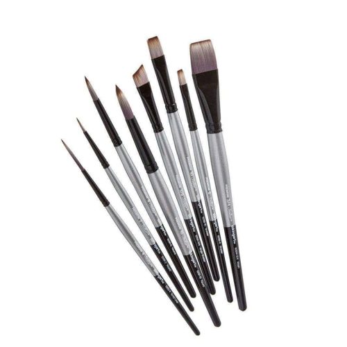 kingart premium kingart stellar series synthetic blend mixed media artist brushes gift box set of 8 29476251599009