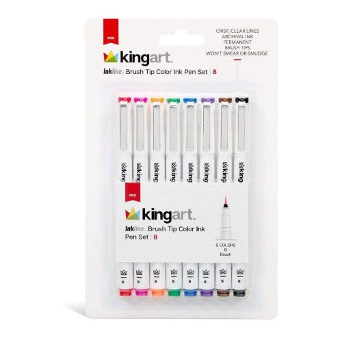 Inkline™ Brush Tip Pens, 8 Colors