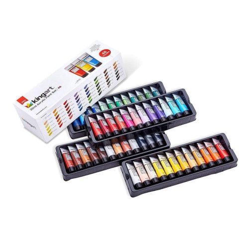 kingart pro kingart pro artist acrylic paint 22ml 0 74oz set of 48 unique colors 29465101140129