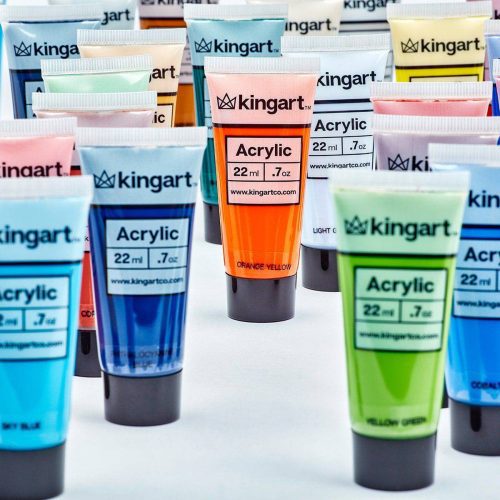 kingart pro kingart pro artist acrylic paint 22ml 0 74oz set of 48 unique colors 29465102680225