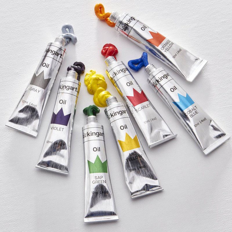 kingart pro kingart pro artist oil paint 12ml 4oz set of 24 unique colors 29560871649441