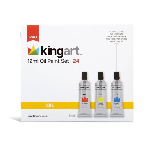 kingart pro kingart pro artist oil paint 12ml 4oz set of 24 unique colors 29561276760225