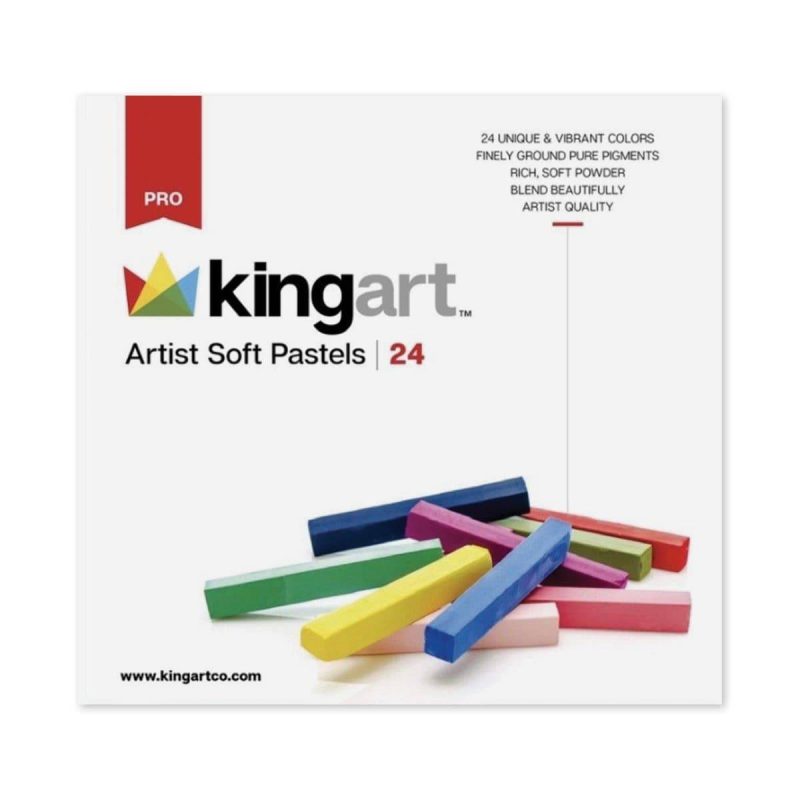 kingart pro kingart pro artist soft pastels set of 24 unique colors 29560960450721