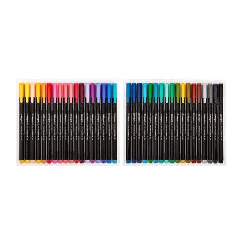 kingart pro kingart pro fineliner pens 0 4mm line width triangular ergonomic barrel set of 36 unique colors 29497162530977