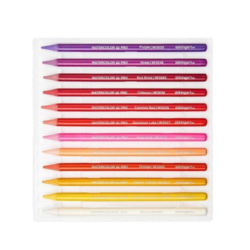 kingart pro kingart pro woodless watercolor pencils set of 24 colors 29440527990945