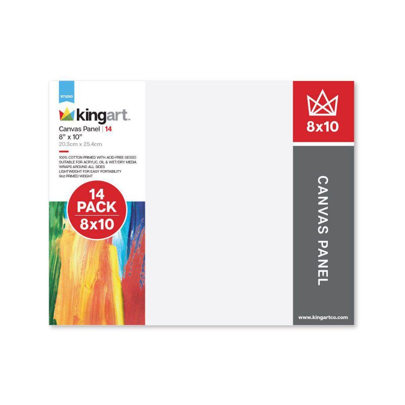 kingart studio kingart canvas panels classic 8 x 10 14 pack 29573995495585