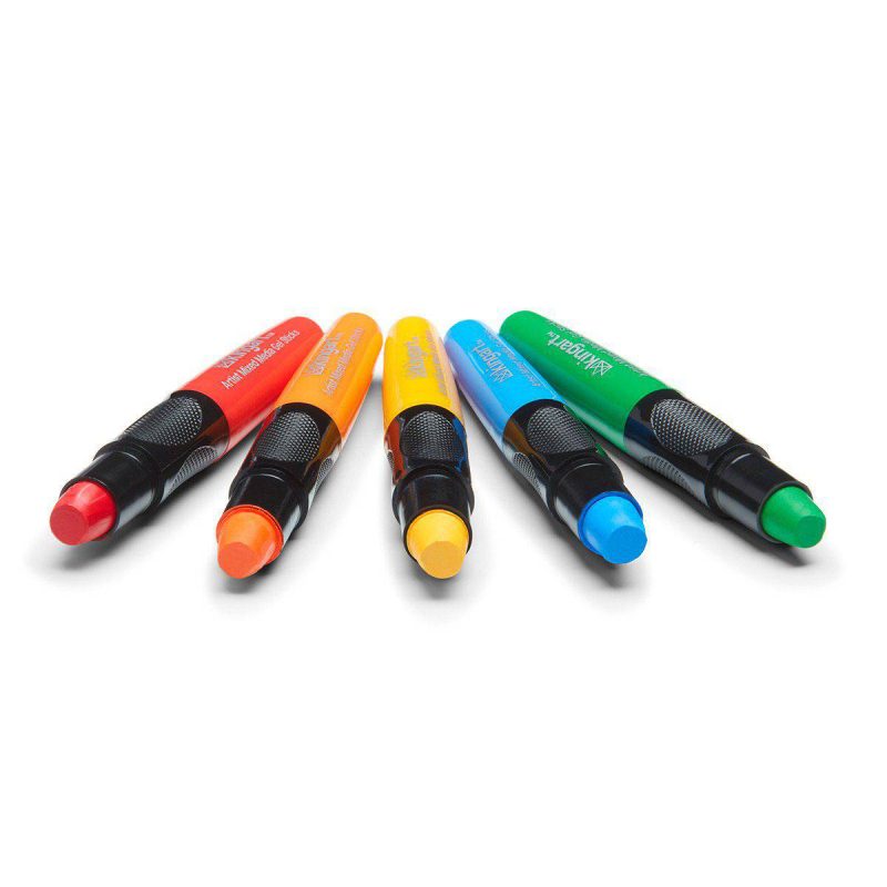 kingart studio kingart gel stick artist mixed media crayons set of 12 primary colors 29490289770657