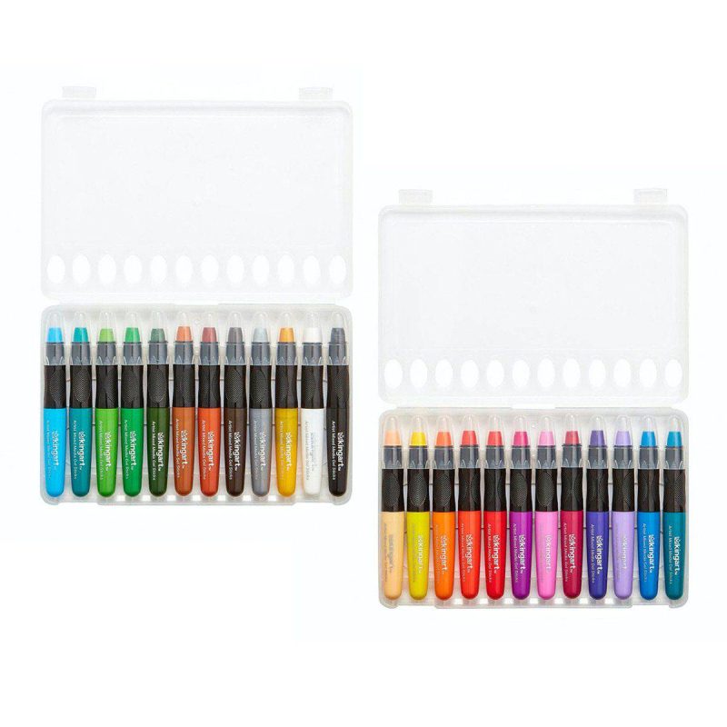 kingart studio kingart gel stick artist mixed media crayons set of 24 unique colors 29458071584929