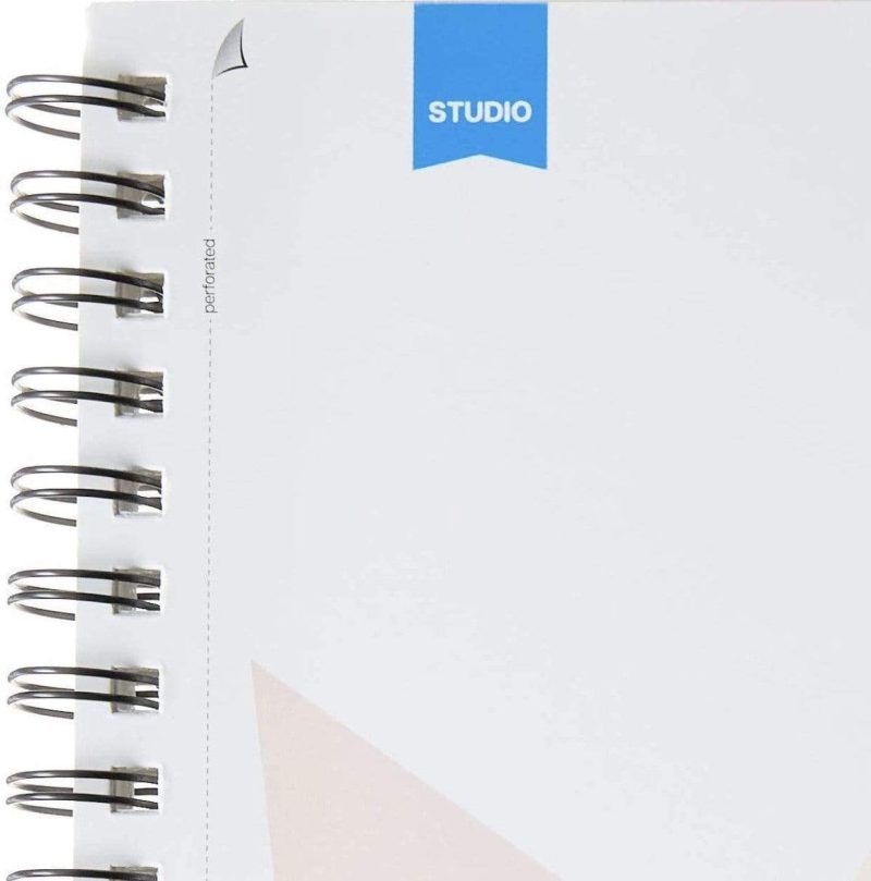 kingart studio kingart mixed media sketchbooks 11 x 14 inches 60 sheet drawing pad 98lb 160gsm acid free paper micro perforated spiral bound wet and dry media 29489581392033