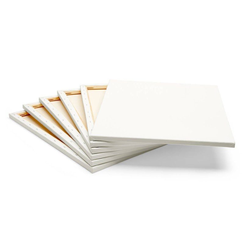 kingart studio kingart stretched white canvas 16 x 20 100 cotton gesso primed 6 pack 29560700338337