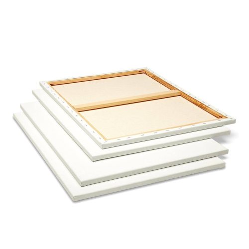 kingart studio kingart stretched white canvas 18 x 24 100 cotton gesso primed 4 pack 29560686379169