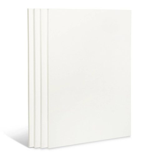 kingart studio kingart stretched white canvas 18 x 24 100 cotton gesso primed 4 pack 29560692768929