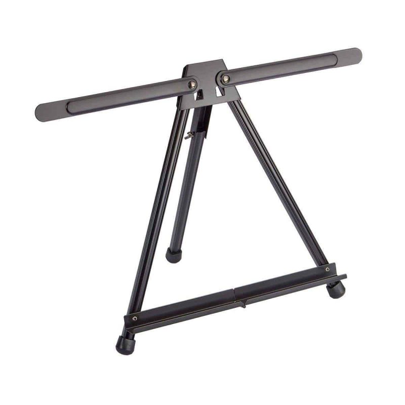 kingart studio kingart studio black aluminum tabletop display easel adjustable with extension arm wings 29499679473825