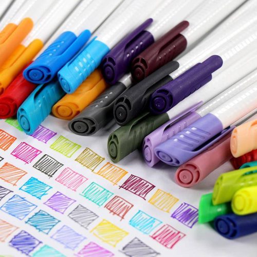 kingart studio kingart studio fine line color ink pens set of 24 unique colors size 04 mm 28663556833441