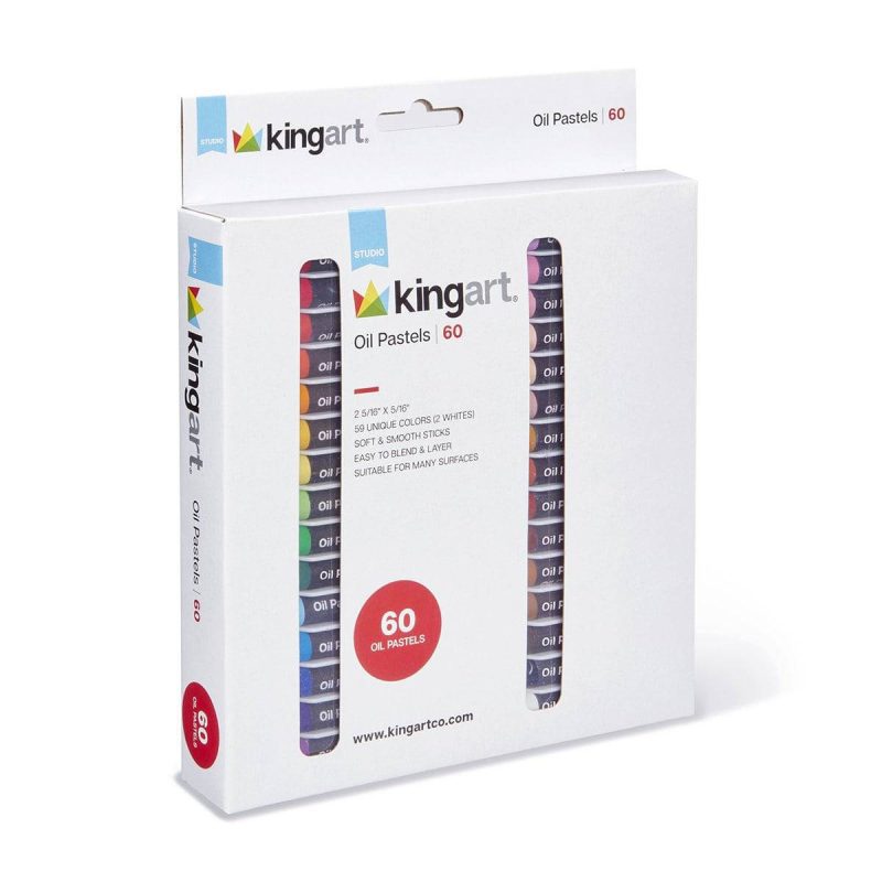 kingart studio kingart studio oil pastels set of 60 vivid colors 29561192874145