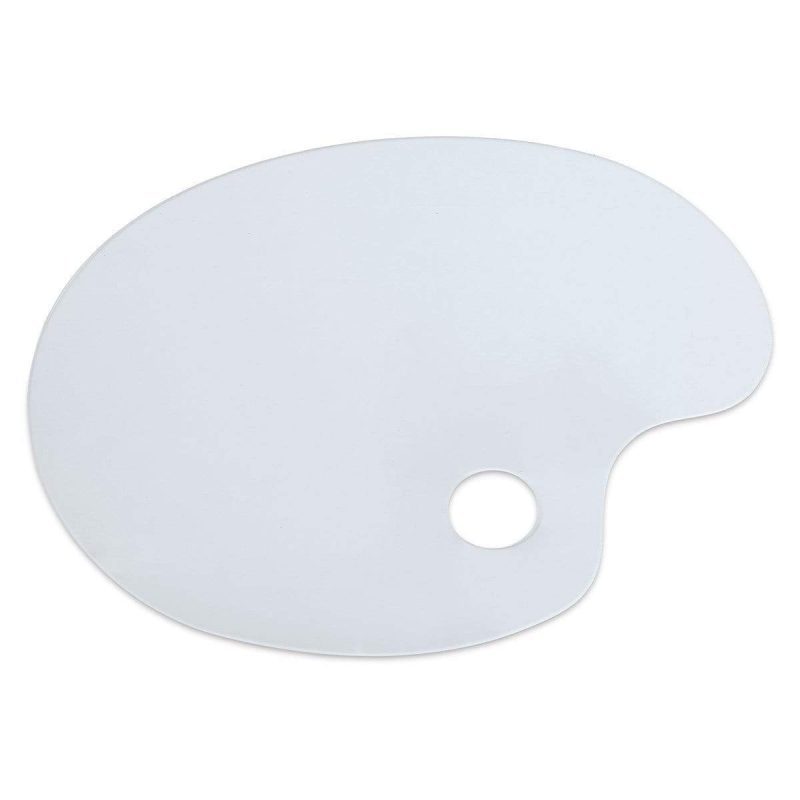 kingart studio kingart studio oval shaped non stick clear plexi palette 9 5 x 13 75 29489748607137