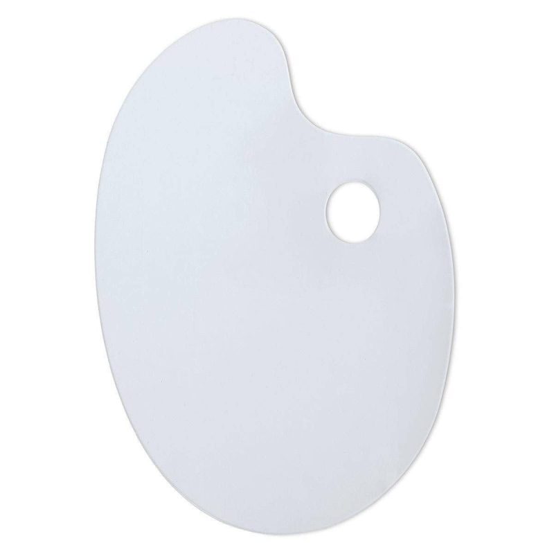 kingart studio kingart studio oval shaped non stick clear plexi palette 9 5 x 13 75 29489748902049