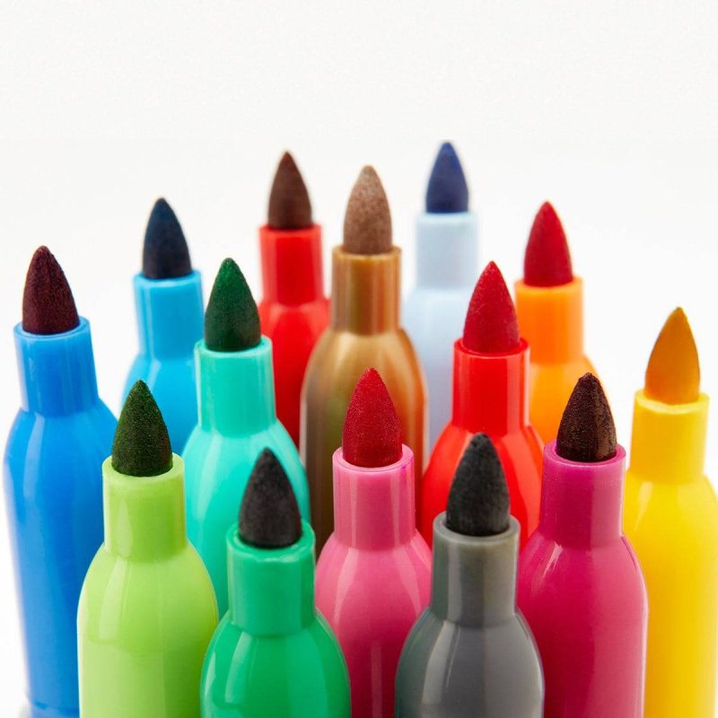 kingart studio kingart studio permanent fine tip markers set of 24 unique vivid colors 30196998602913