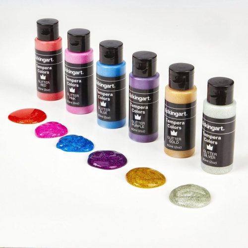 kingart studio kingart studio tempera paint washable 60ml 2oz bottle set of 18 unique colors 29561415860385