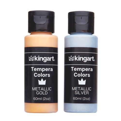 kingart studio kingart studio tempera paint washable 60ml 2oz bottle set of 18 unique colors 29561415991457