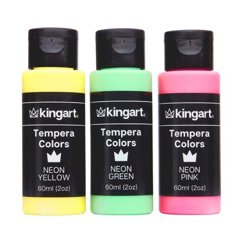 kingart studio kingart studio tempera paint washable 60ml 2oz bottle set of 18 unique colors 29561416745121