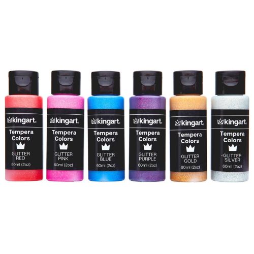 kingart studio kingart studio tempera paint washable 60ml 2oz bottle set of 18 unique colors 29571684761761