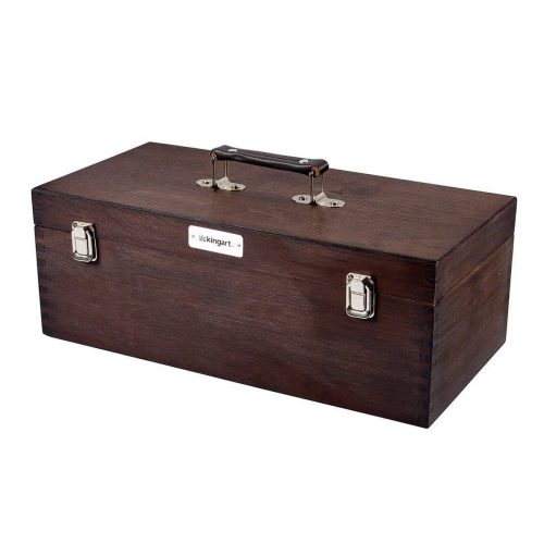 kingart studio kingart studio wooden artist supply chest espresso finish 29489728553121