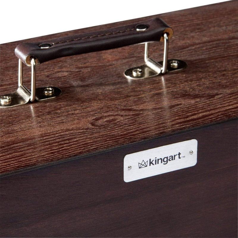 kingart studio kingart studio wooden artist supply chest espresso finish 29489729798305