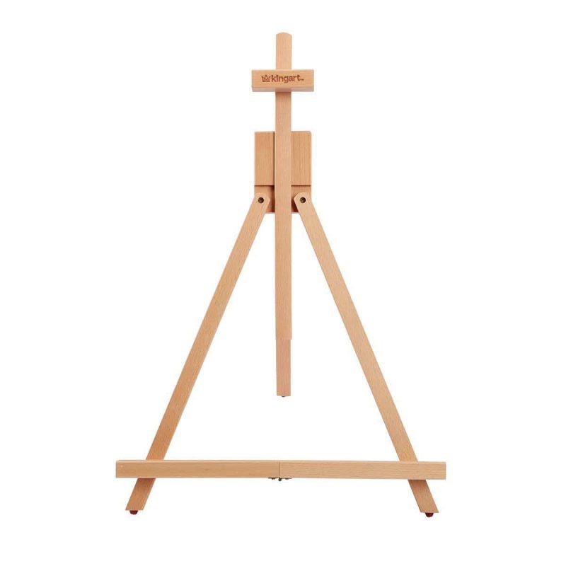 kingart studio kingart studio wooden artist tabletop easel portable adjustable with folding a frame natural beechwood 29499699888289