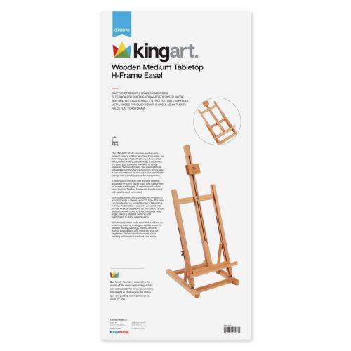 kingart studio kingart studio wooden medium tabletop h frame easel 29499657781409