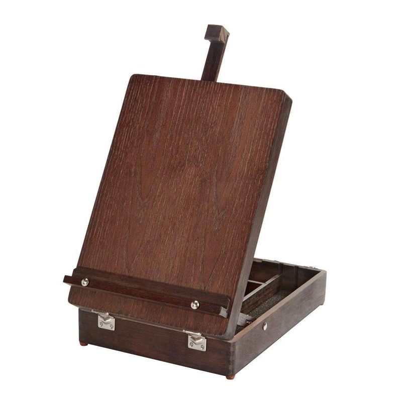 kingart studio kingart studio wooden tabletop easel art box adjustable portable espresso finish 29489681203361