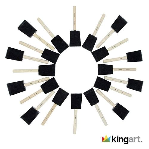 kingart value kingart foam brush value pack size 2 20 brushes 29466539786401