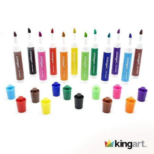 kingart value kingart value pack dry erase markers set of 36 12 colors 3 each 29454638284961